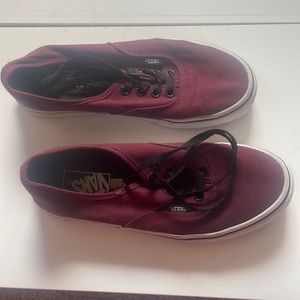 maroon low top vans
